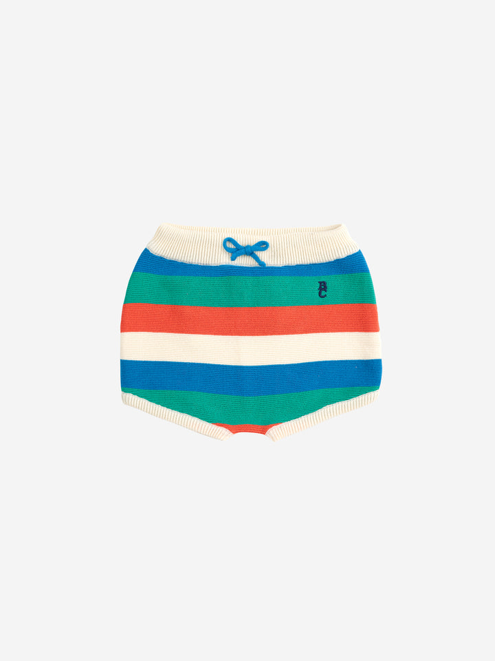 Bobo Choses - Striped knitted shorts