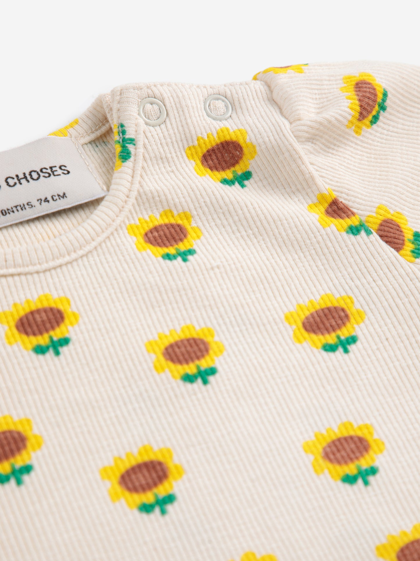 Bobo Choses - Sunflower all over balloon sleeve T-Shirt