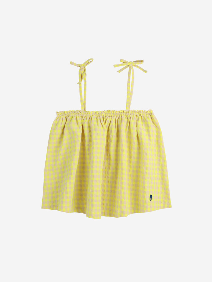 Bobo Choses - Vichy woven top