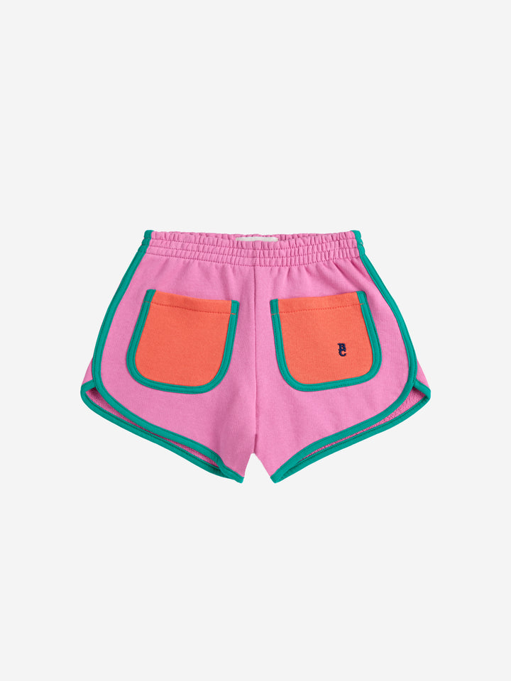 Bobo Choses - Pink color block shorts