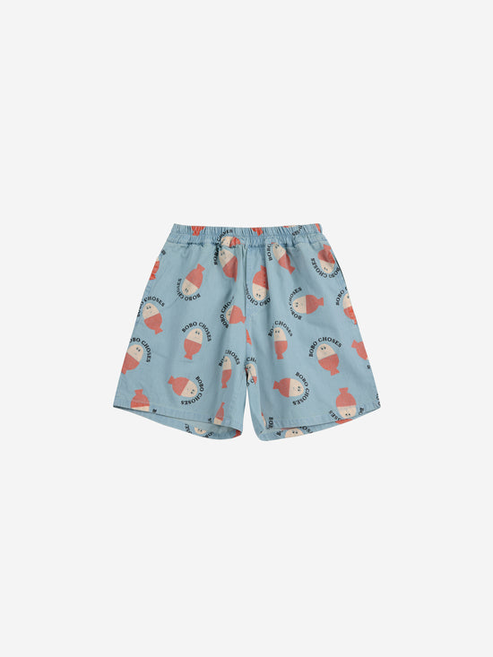 Bobo Choses - Morning Egg all over woven bermuda shorts