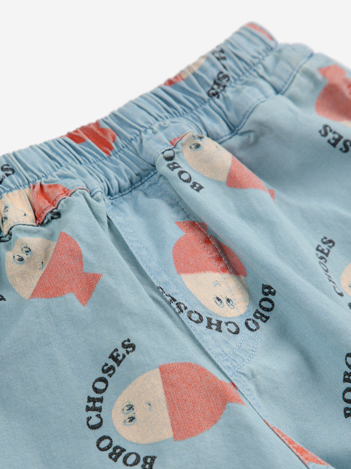 Bobo Choses - Morning Egg all over woven bermuda shorts