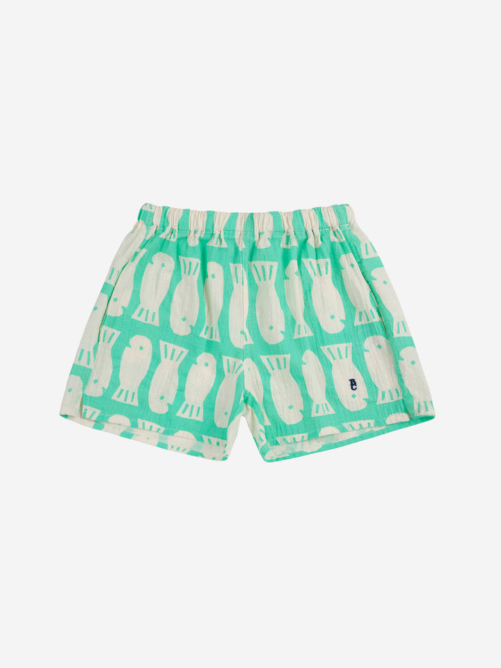 Bobo Choses - Lucky Fish all over woven shorts