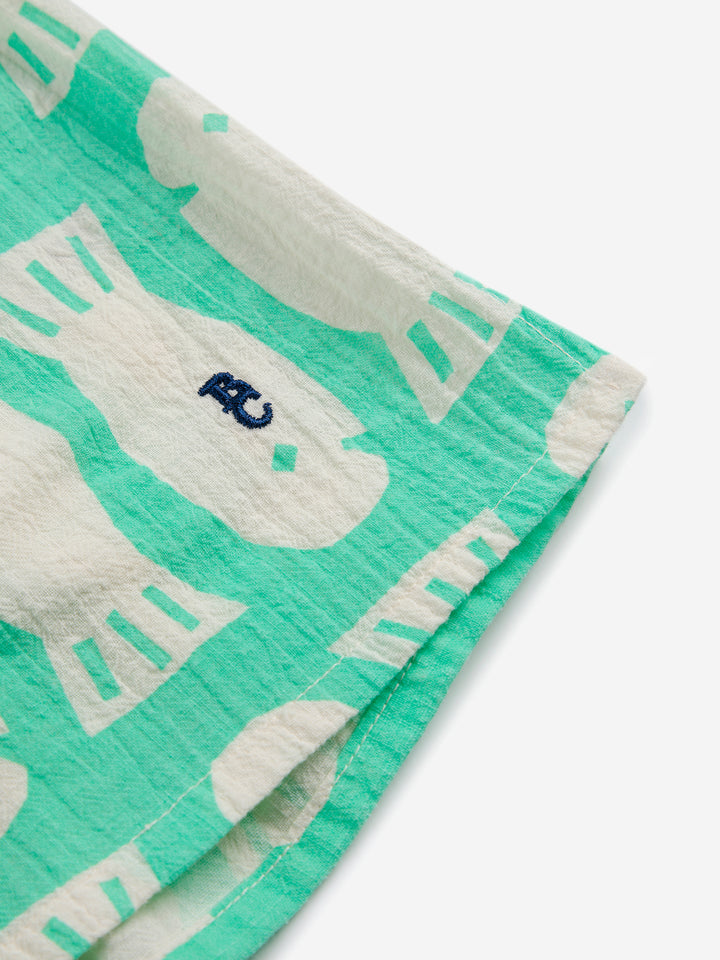 Bobo Choses - Lucky Fish all over woven shorts