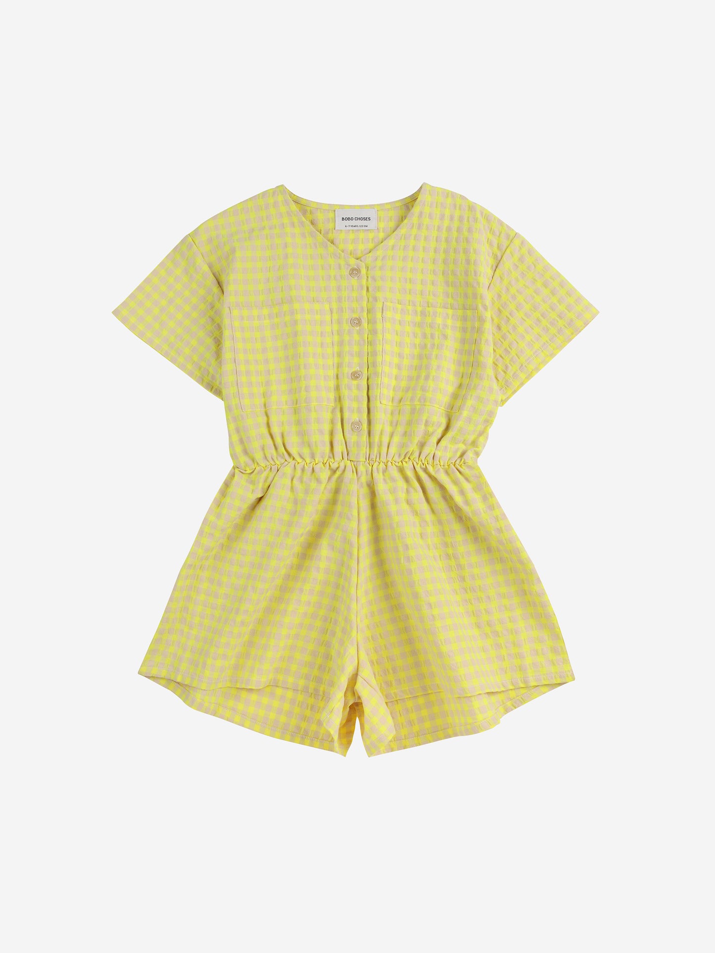 Bobo Choses - Vichy woven playsuit