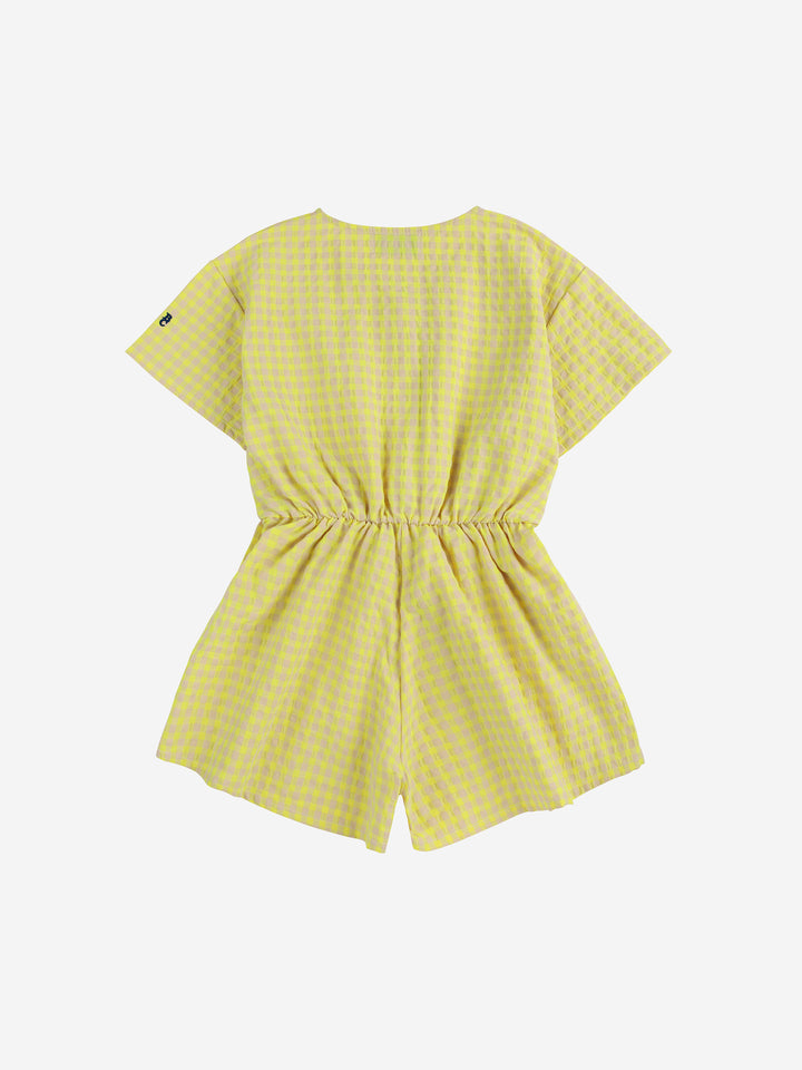 Bobo Choses - Vichy woven playsuit