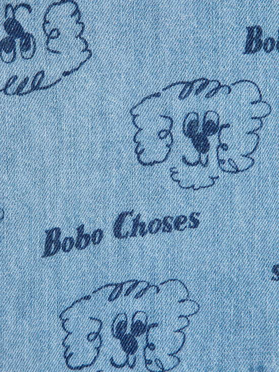 Pickles The Dog all over denim shirt