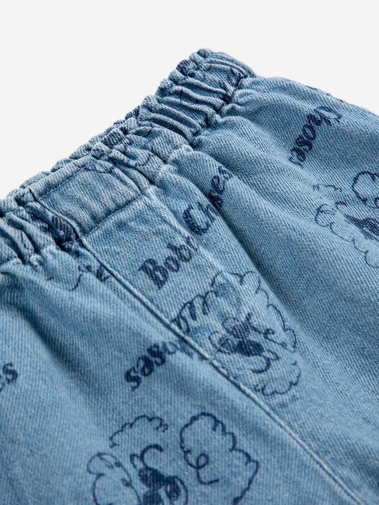 Pickles The Dog all over denim short