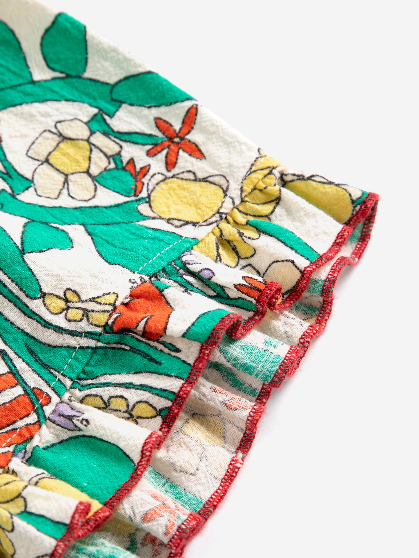 Color Herbalist all over ruffled shorts