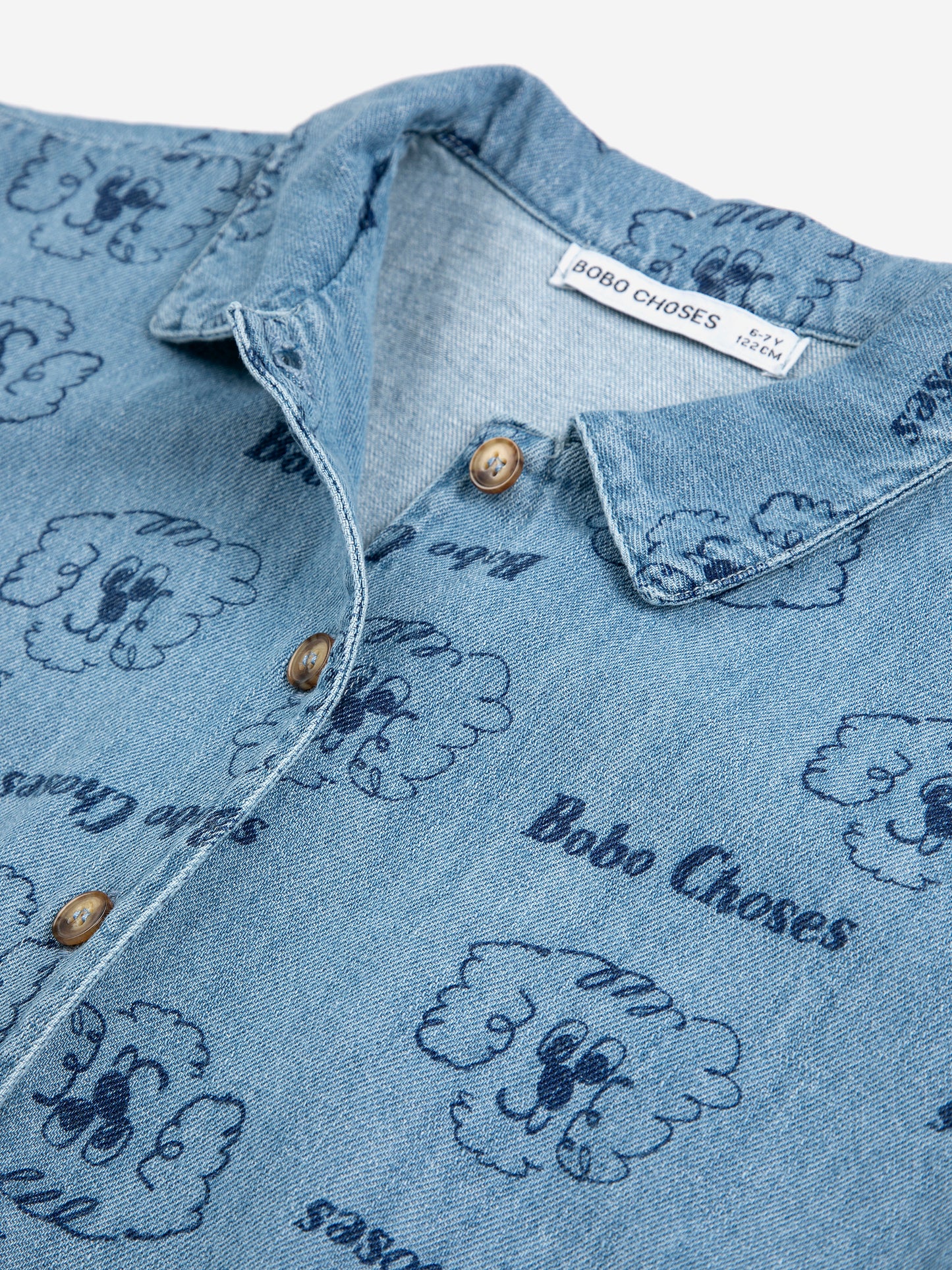 Pickle The Dog all over denim shirt