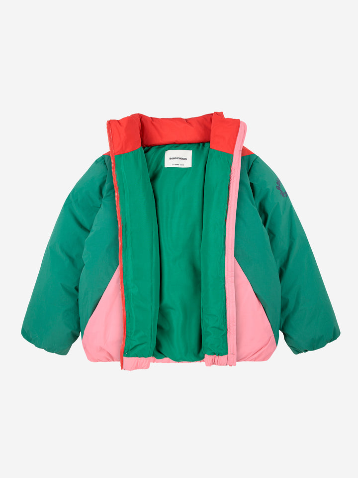 Winterjas Tic Tac Toe color block