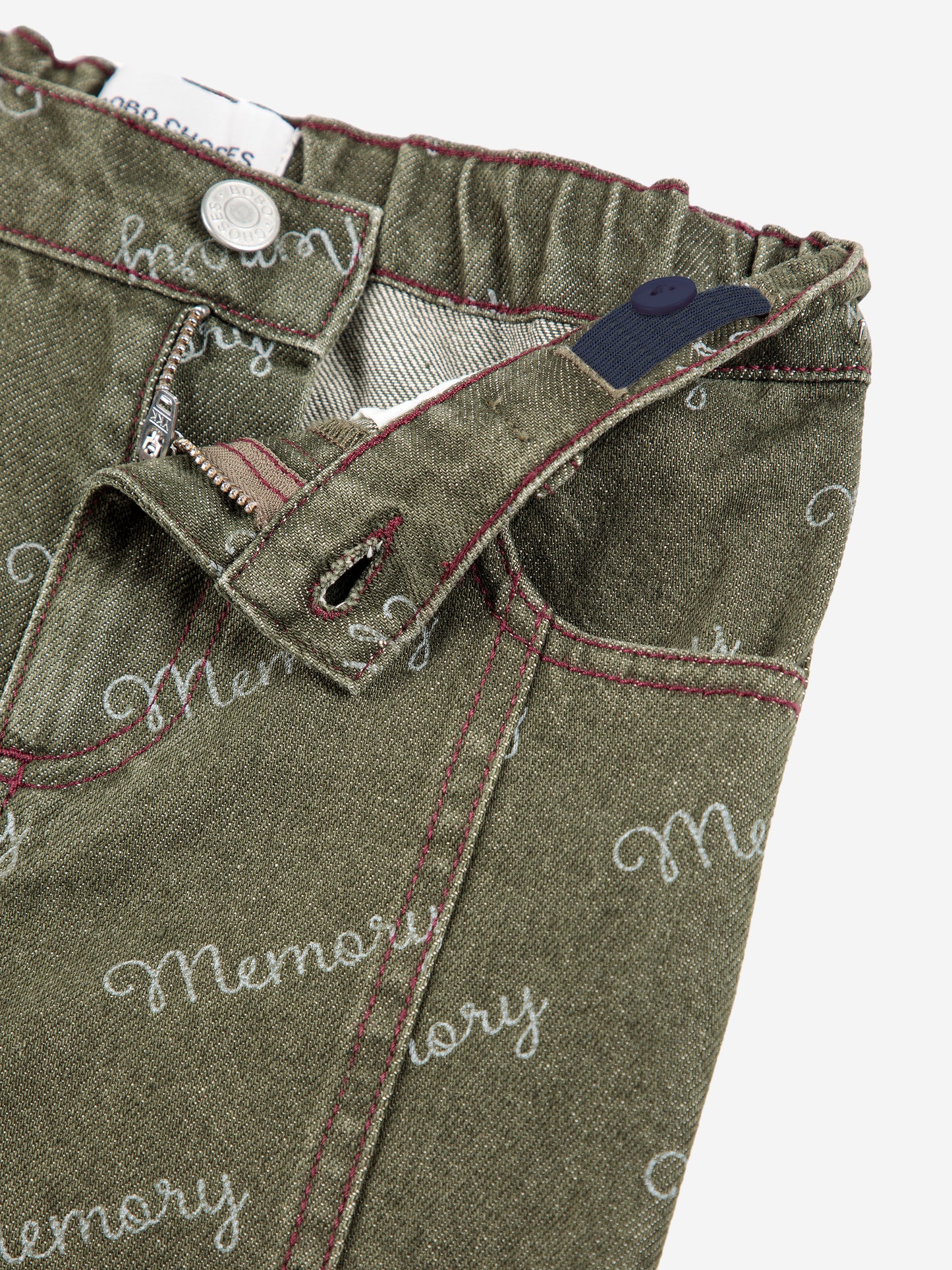 Memory all over denim pants