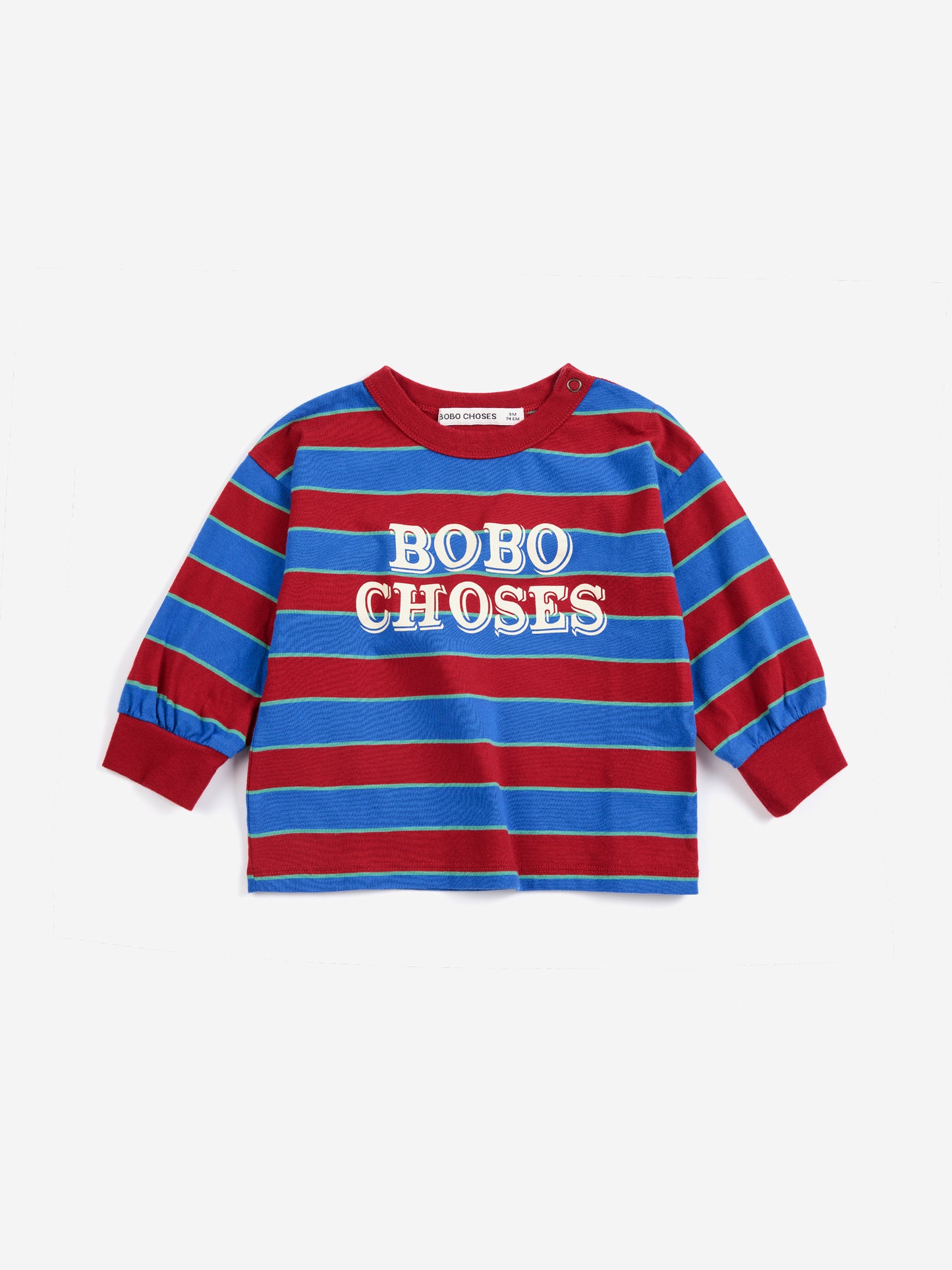 Bobo Choses Embossed stripes T-shirt