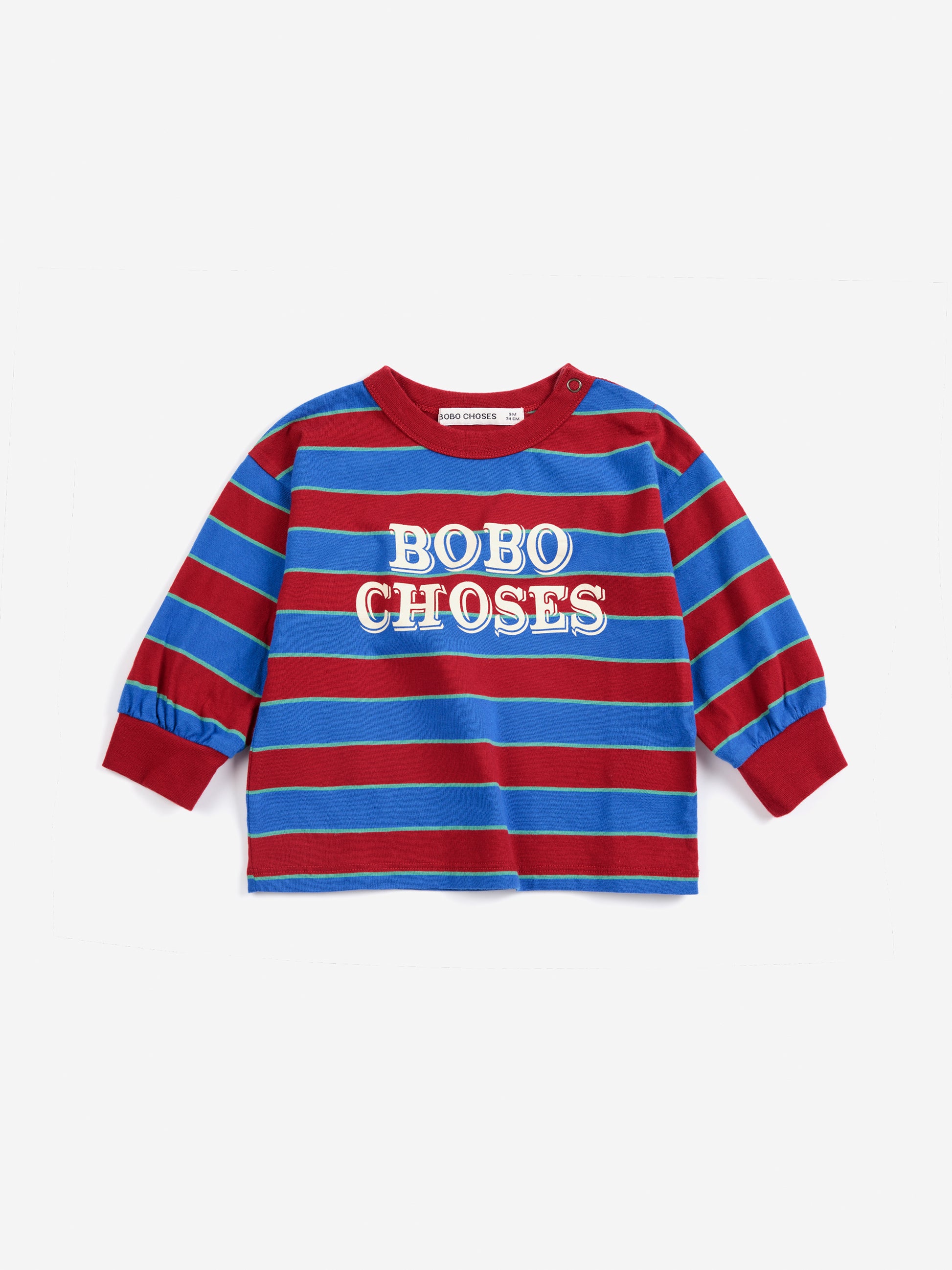 Bobo Choses Embossed stripes T-shirt