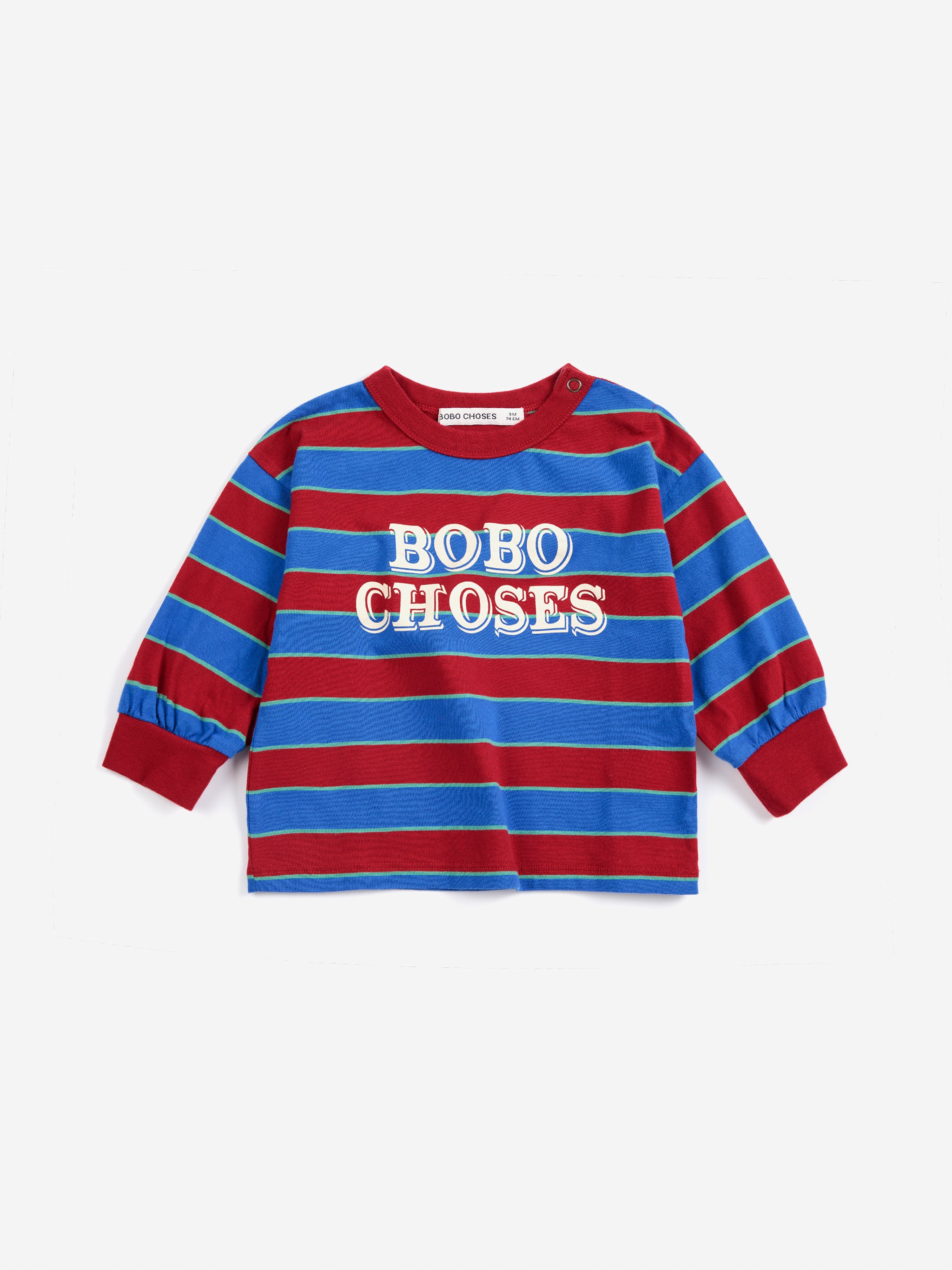 Bobo Choses Embossed stripes T-shirt