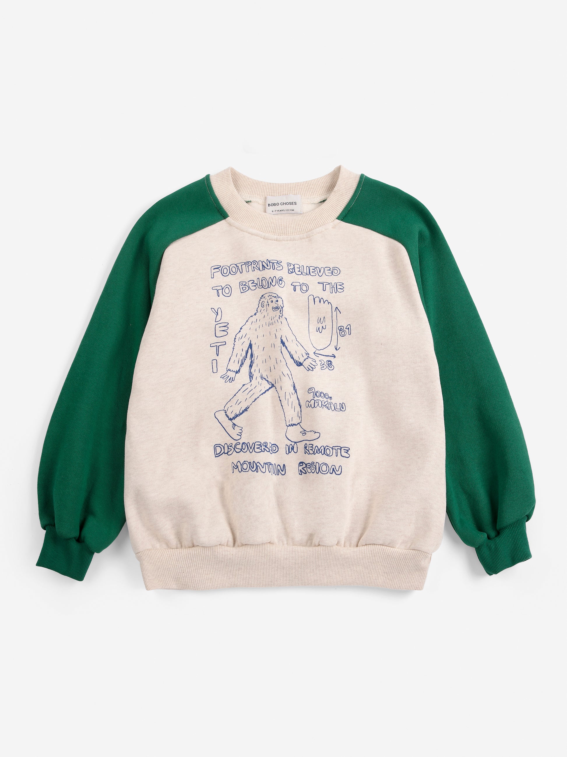 Mr. Footish raglan sweatshirt