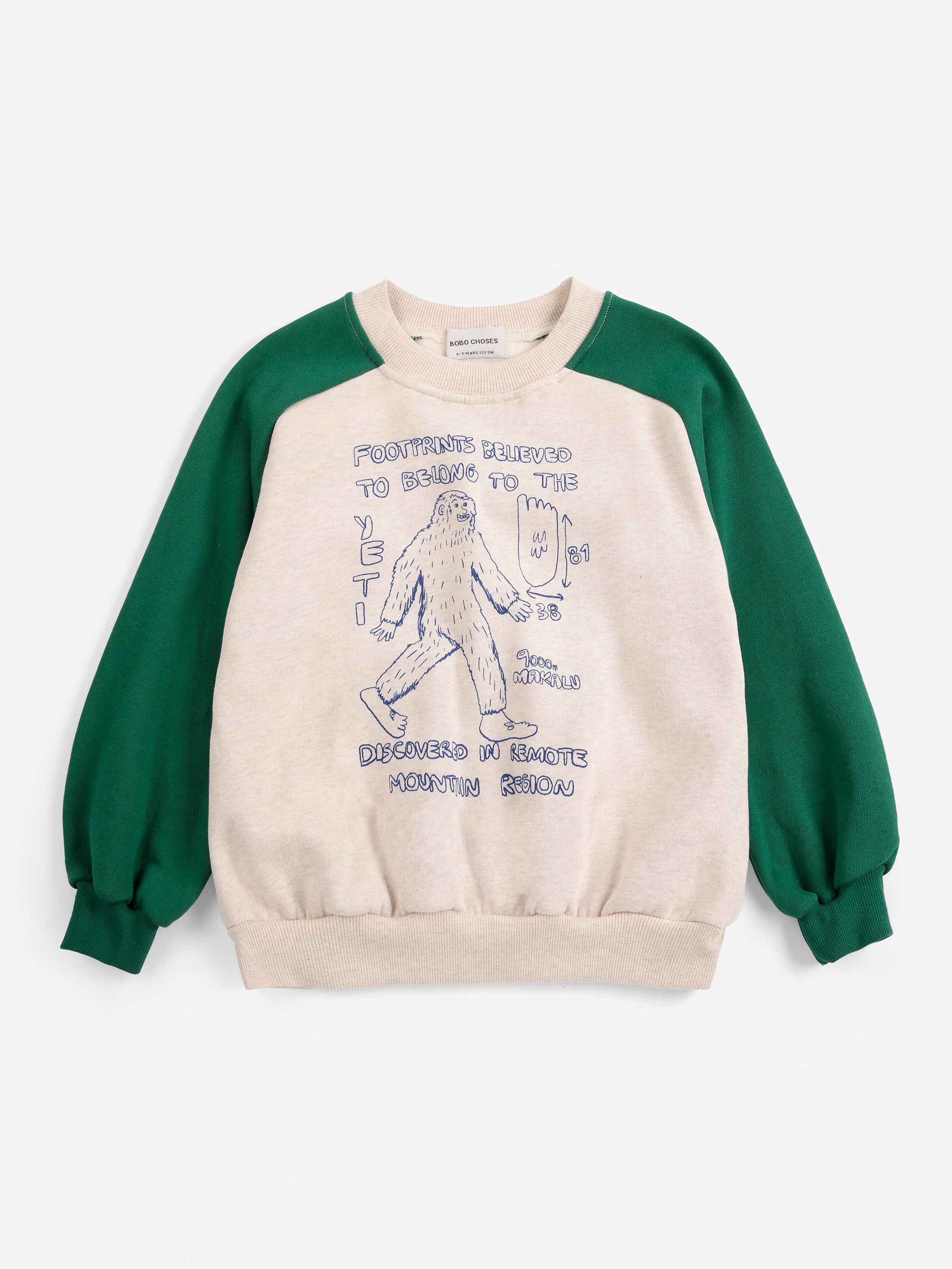 Mr. Footish raglan sweatshirt