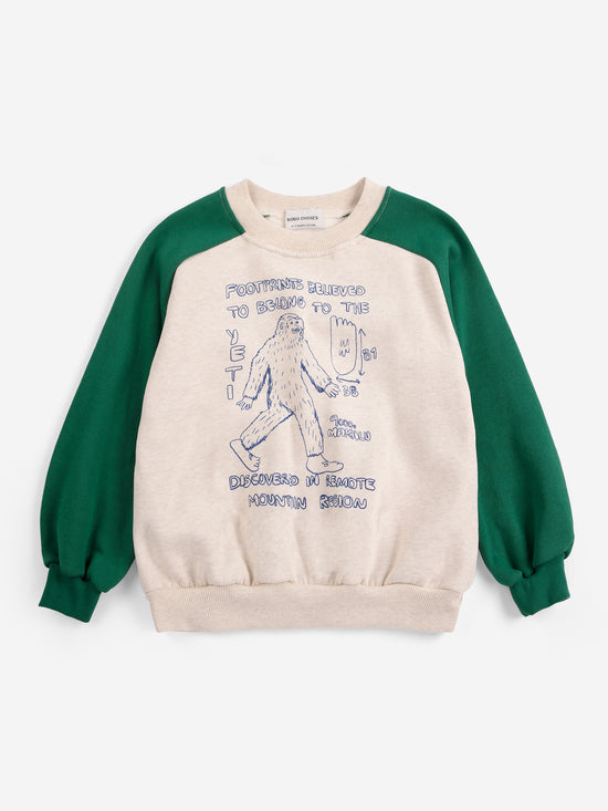 Mr. Footish raglan sweatshirt