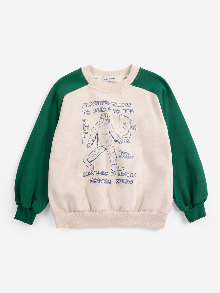 Mr. Footish raglan sweatshirt