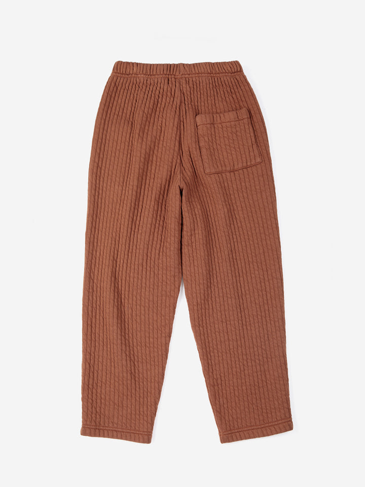 Quilted jogging pants