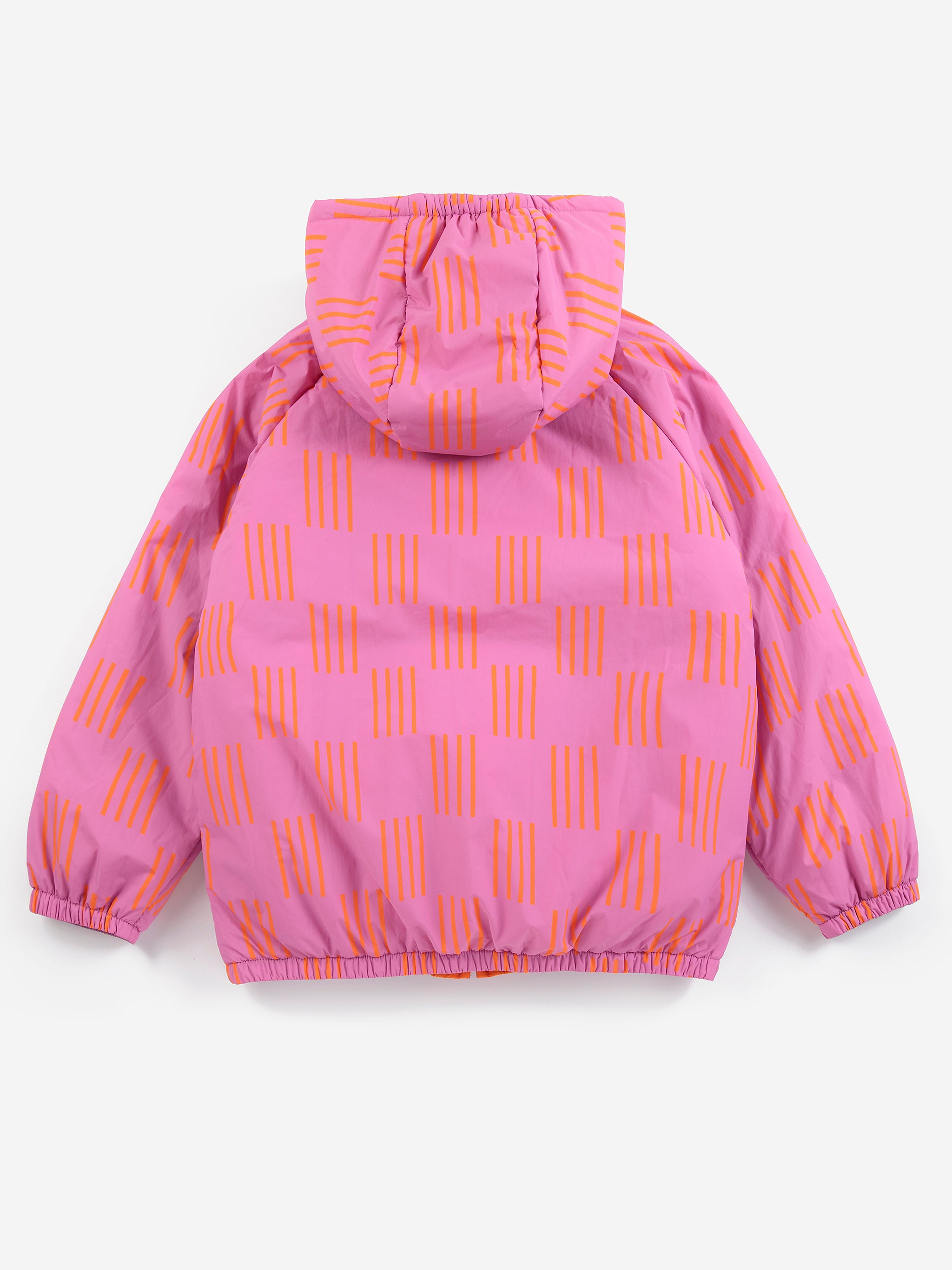 Almost Moiré all over reversible anorak