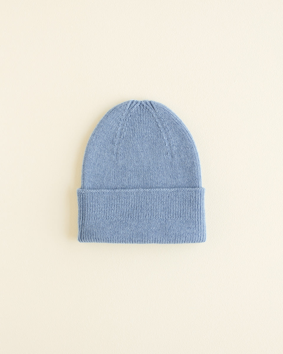 Beanie Fonzie Newborn - Light Blue