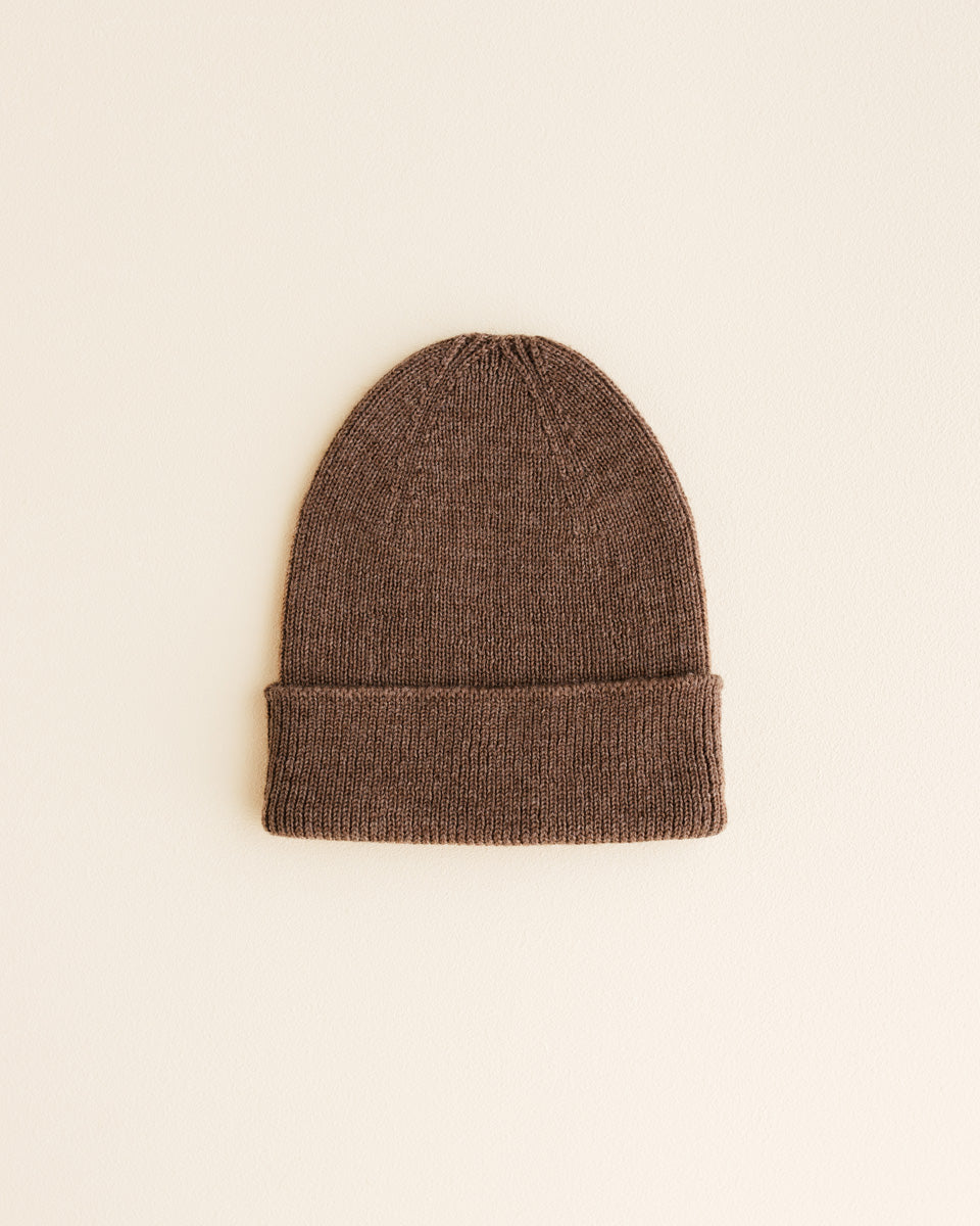 Beanie Fonzie Newborn - Mocha