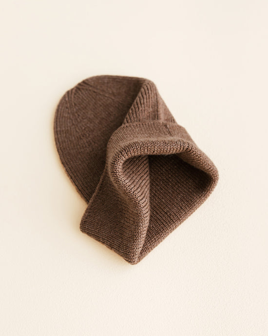 Beanie Fonzie Newborn - Mocha