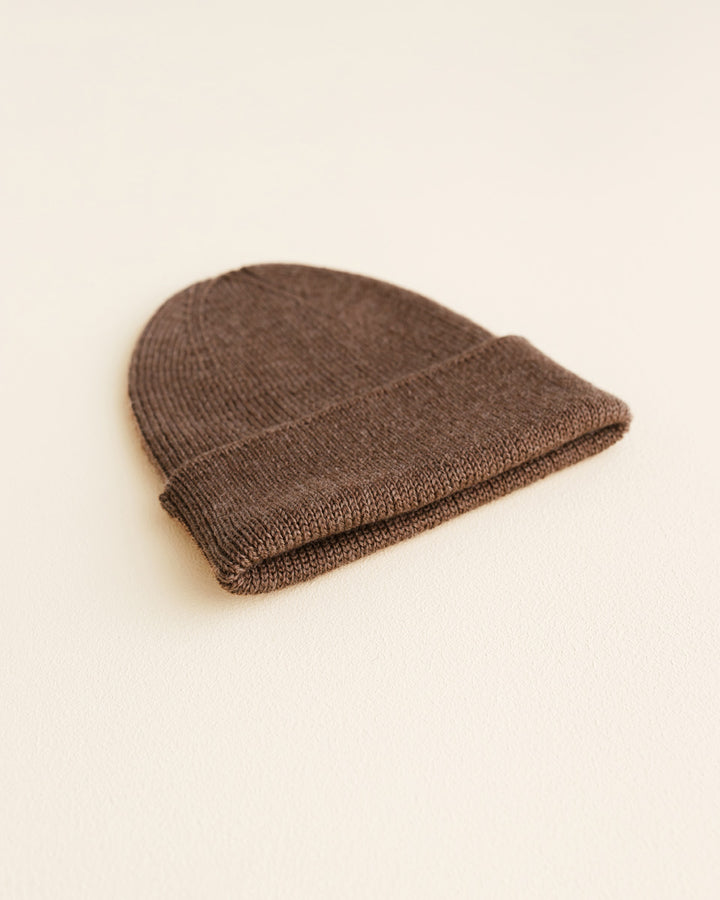Beanie Fonzie Newborn - Mocha