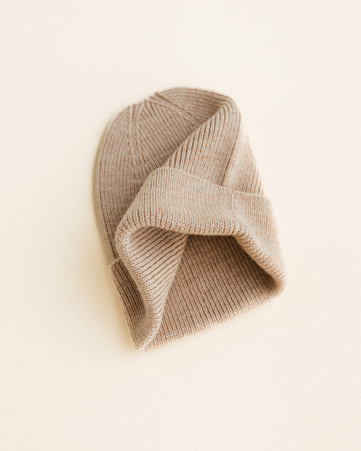 Beanie Fonzie Newborn - Sand