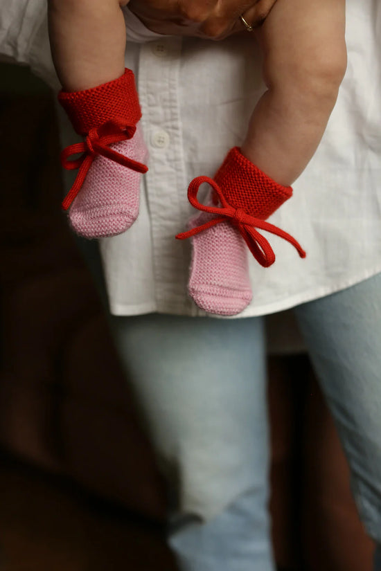 HVID Booties -  Cotton Candy/Red