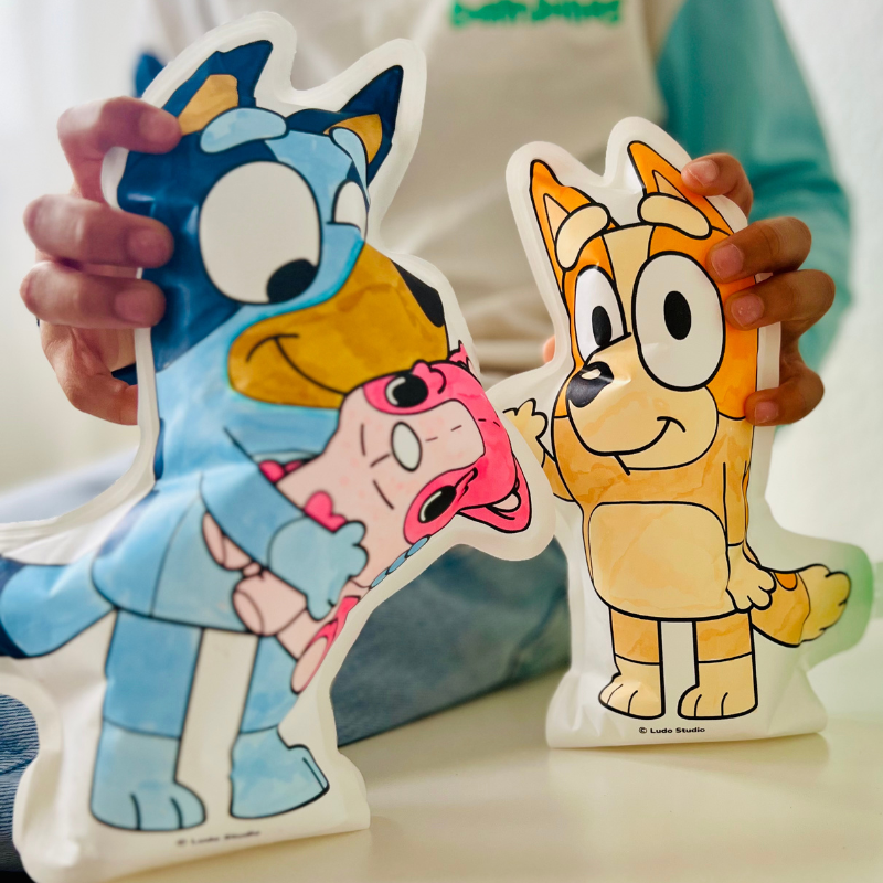 Ara Creative-  Opblaasbare kleurplaat Bluey