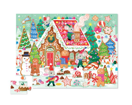 Shaped box puzzle - Gingerbread house 36 st.