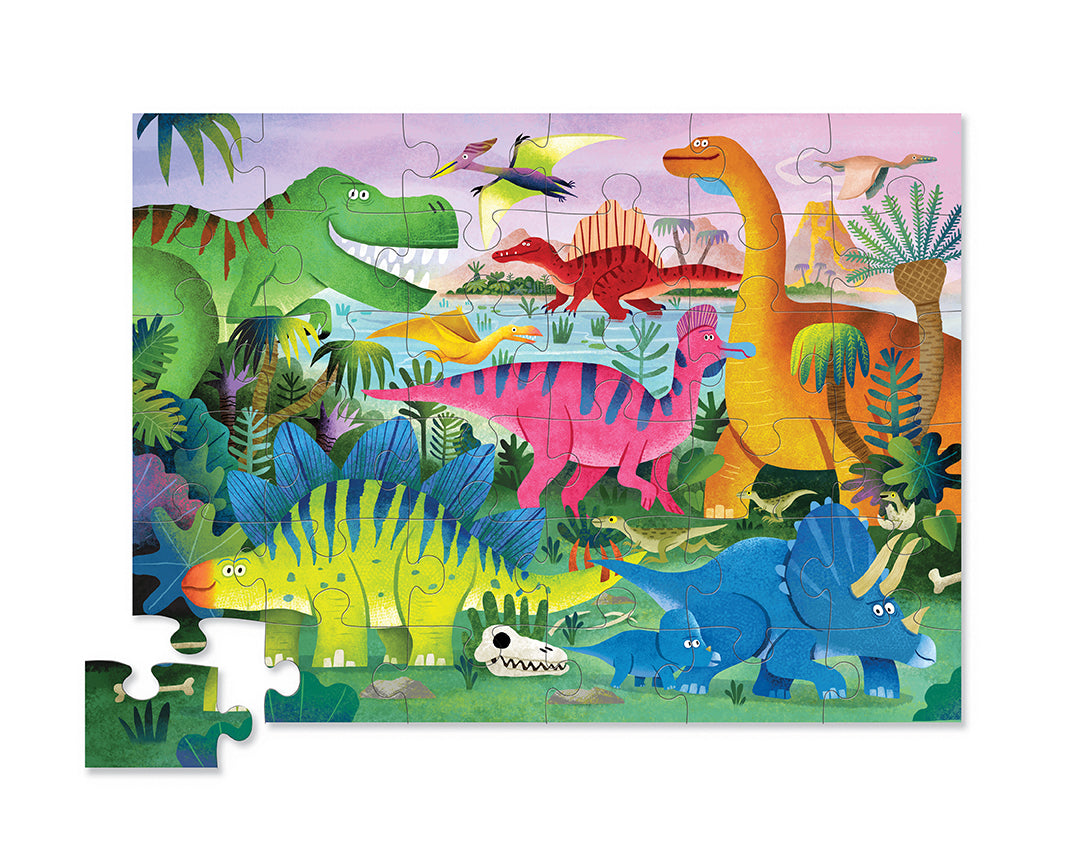 Shaped box puzzle - Dino land 36 st