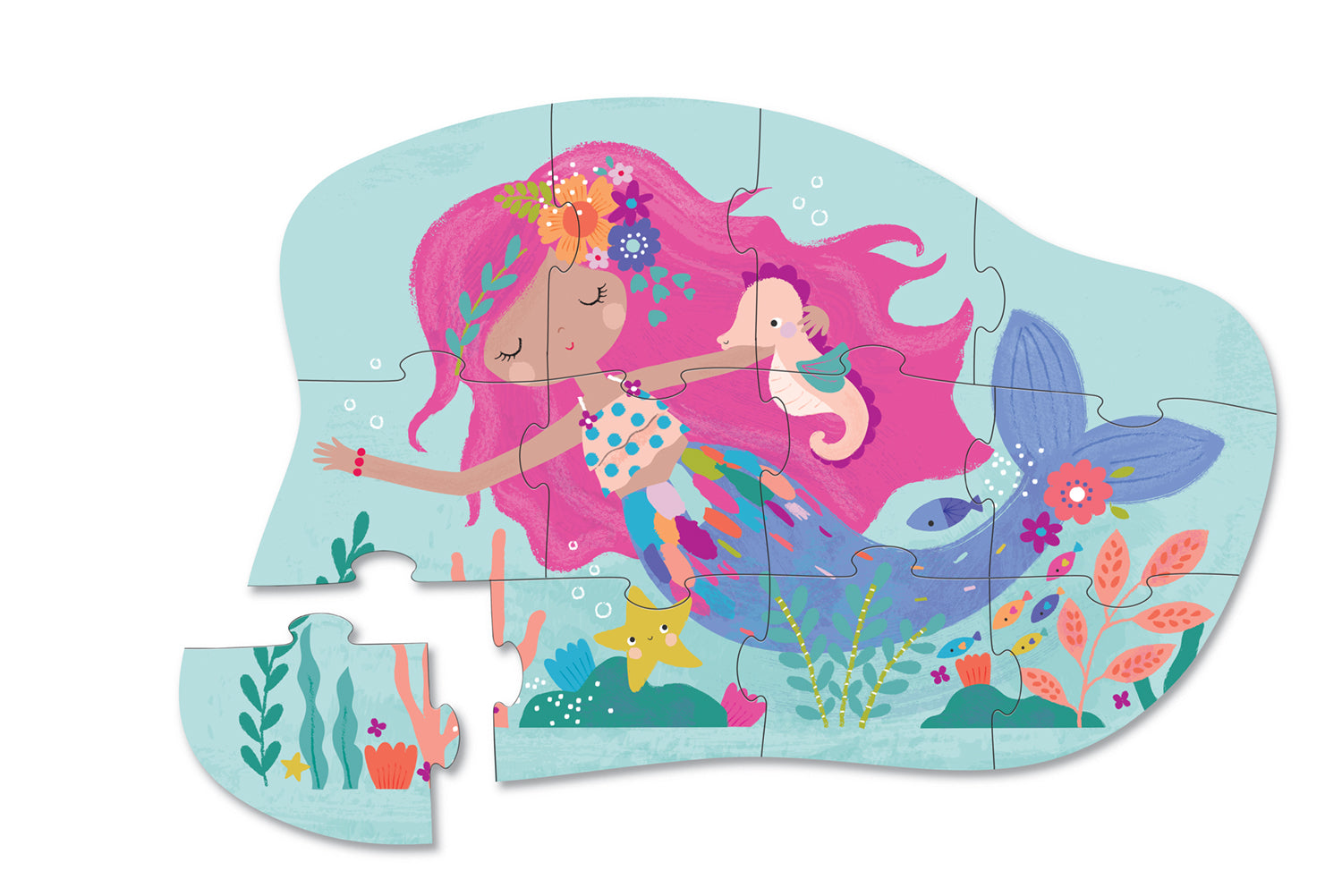 Shaped box puzzle - Mermaid Dreams 12 st.