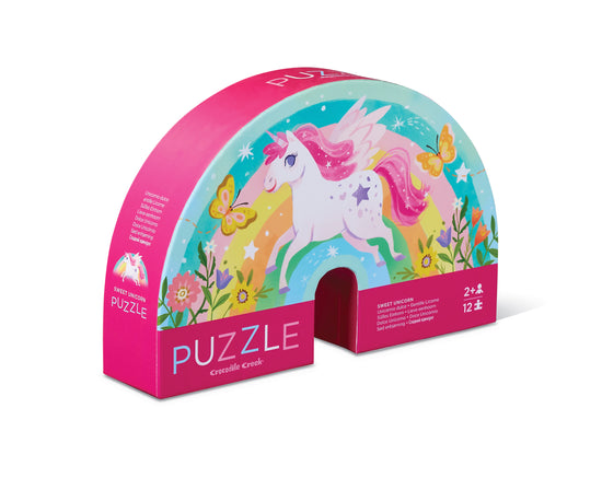 Shaped box puzzle - Lieve eenhoorn 12 st.