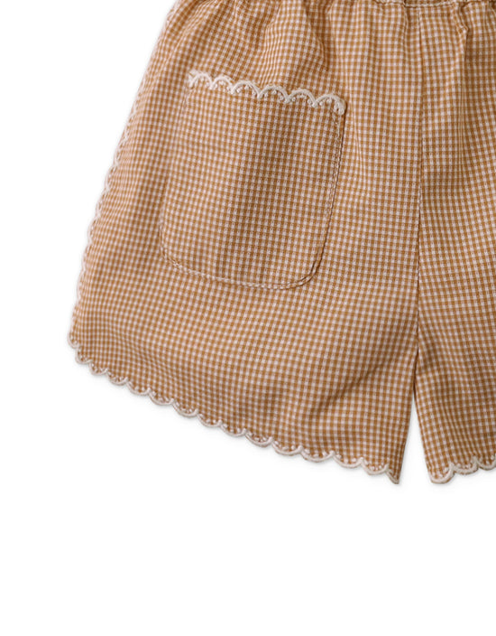 Gingersnaps- Short Gingham