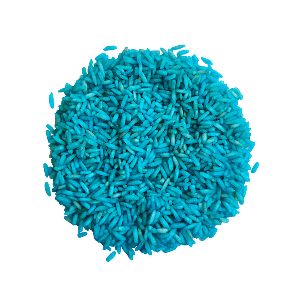 Speelrijst blauw