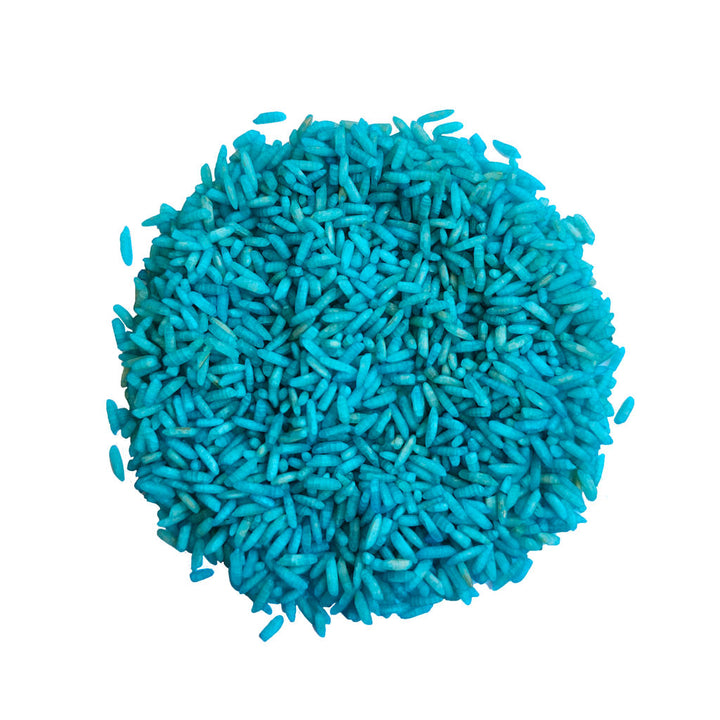 Speelrijst blauw