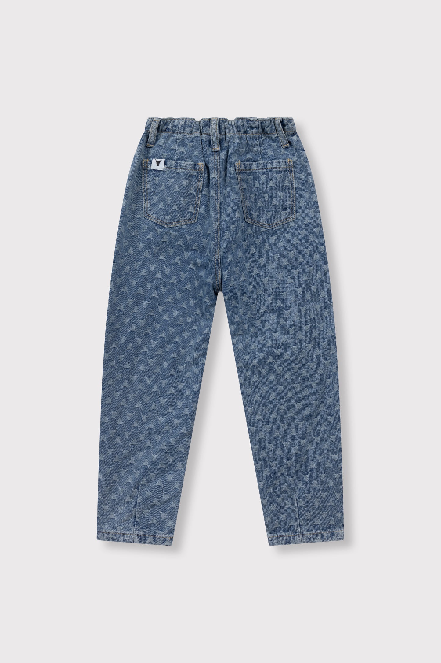 TAPERED BULL DENIM PANTS