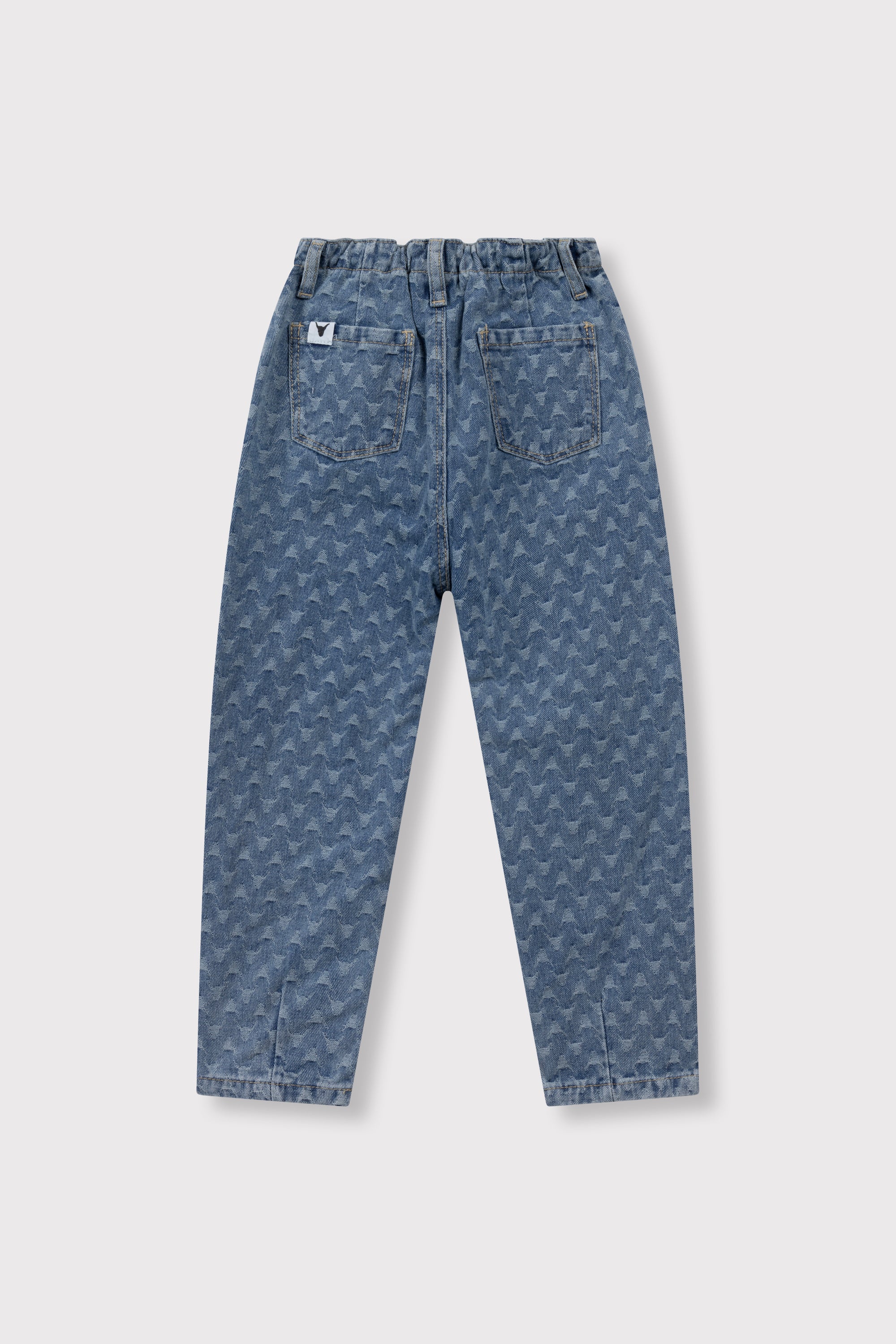 TAPERED BULL DENIM PANTS