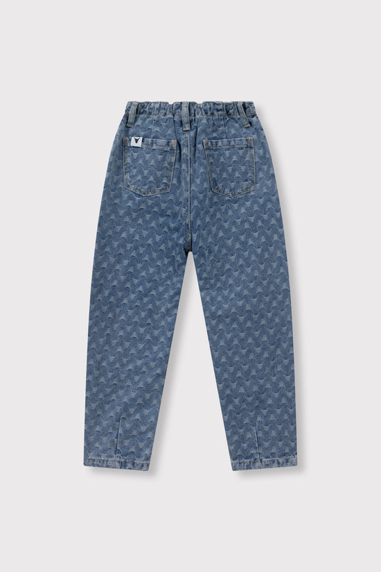 TAPERED BULL DENIM PANTS