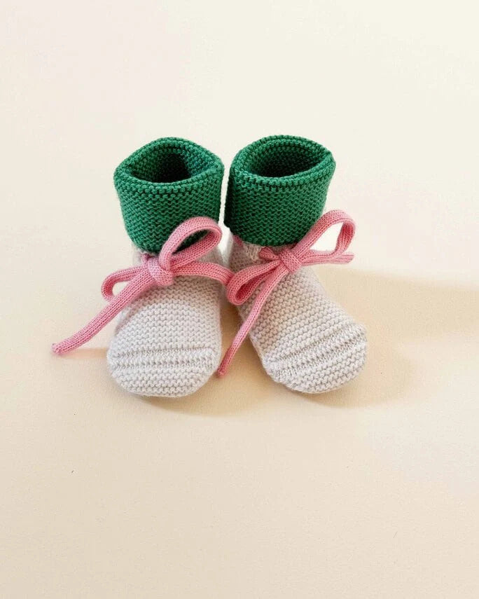 HVID Booties - Cream/Grass