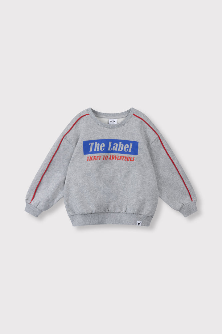 TEXT PRINT SWEATER