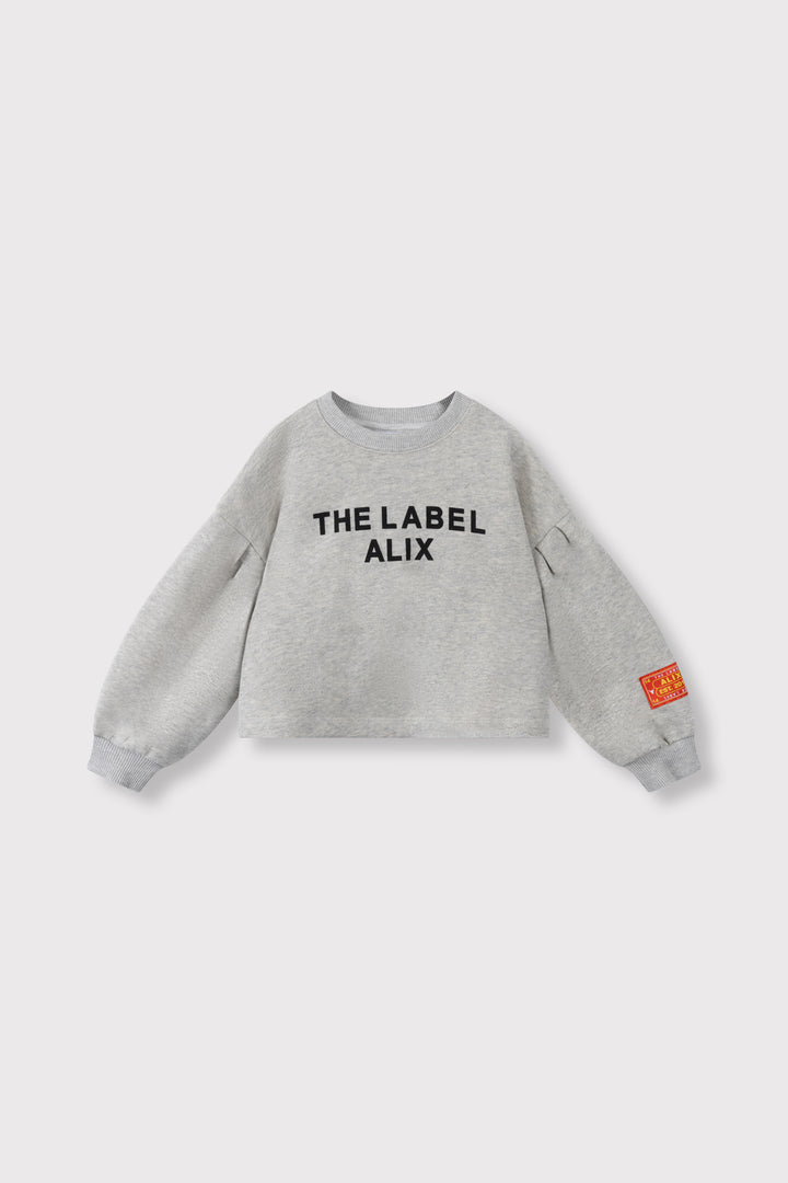 CROPPED LOGO SWEATER