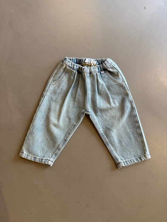 Denim woven pants