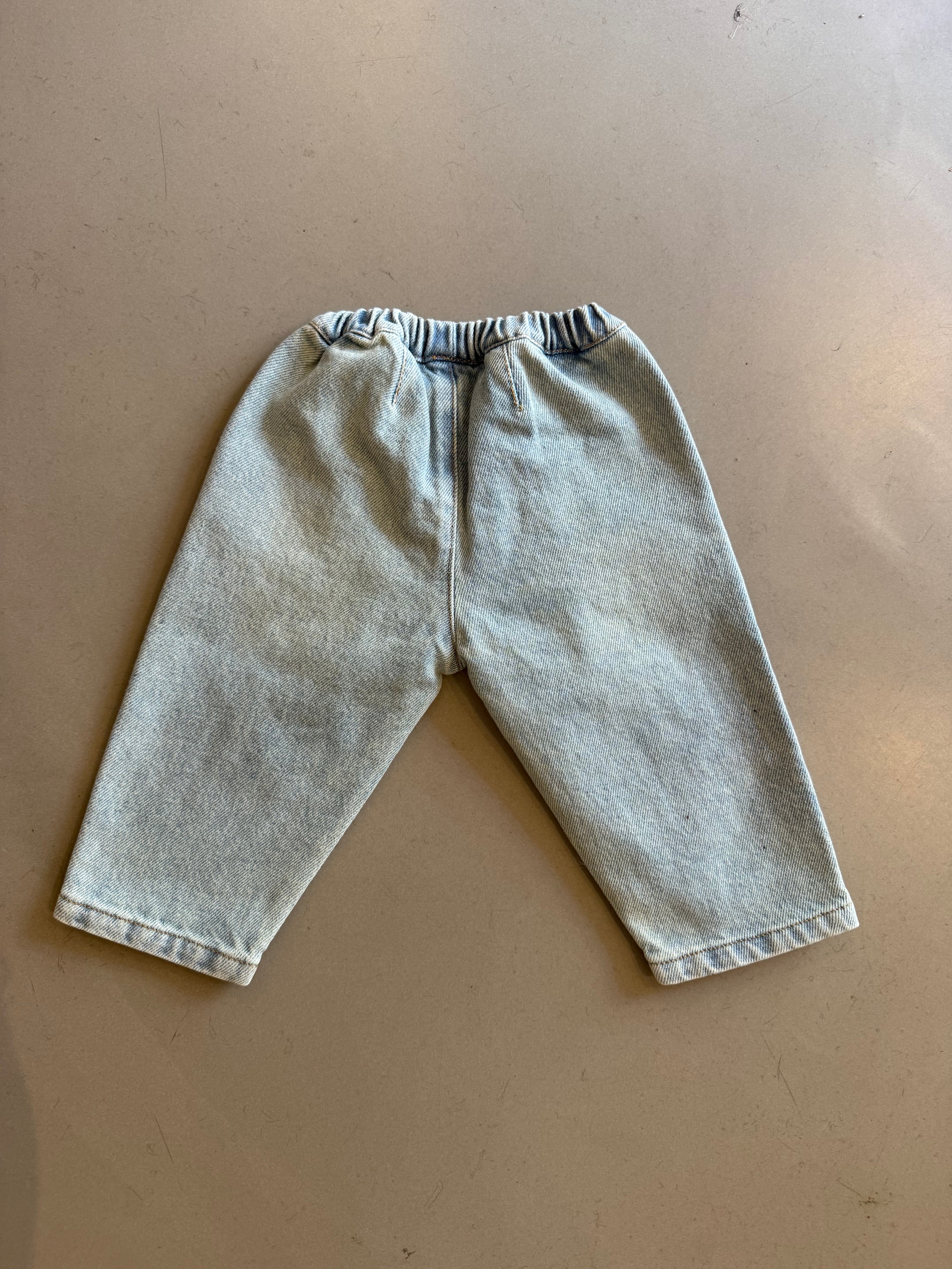 Denim woven pants