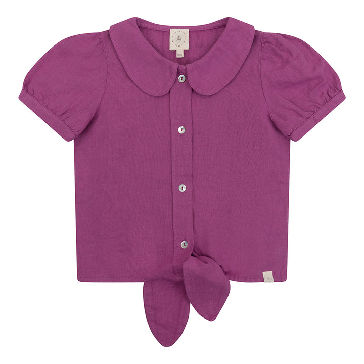 Navy Natrual - Faye Blouse Linen
