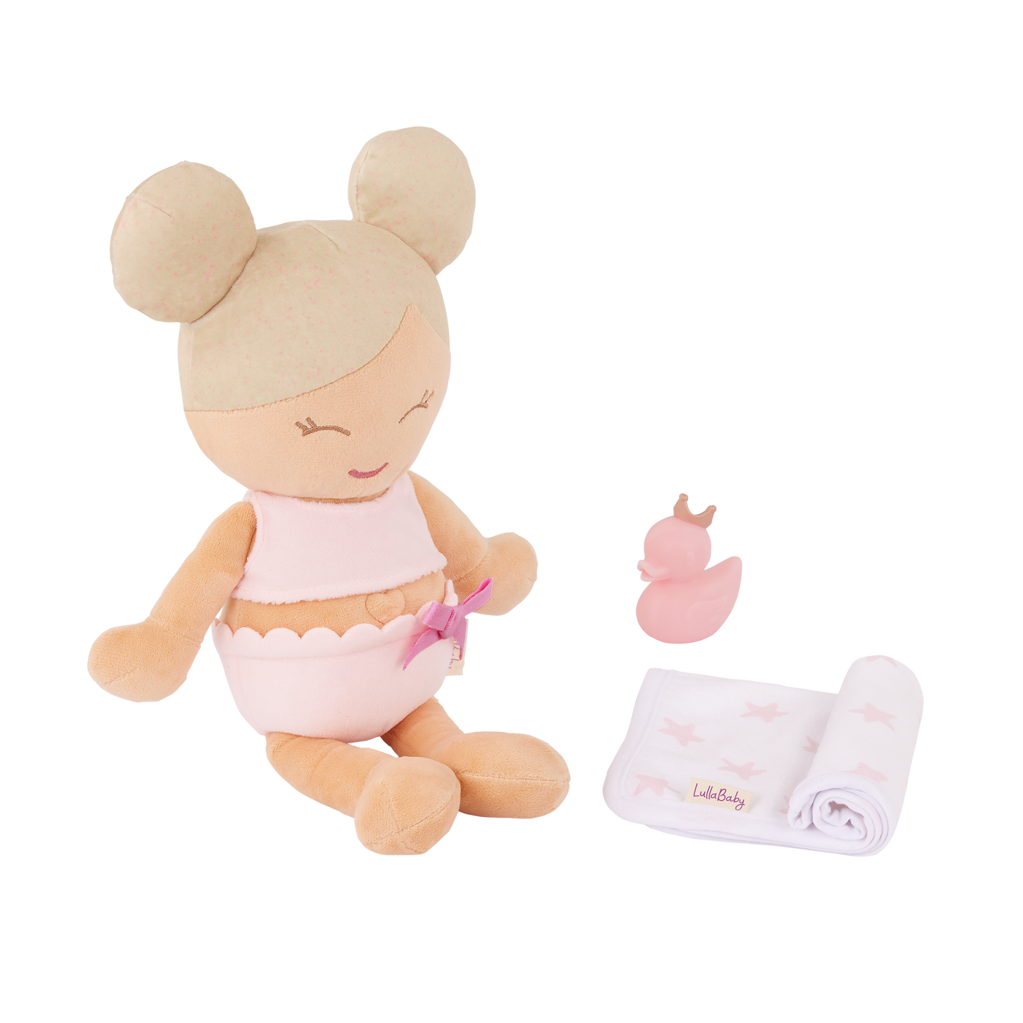 PRE-ORDER Plush Girl Bath Doll & Accessory