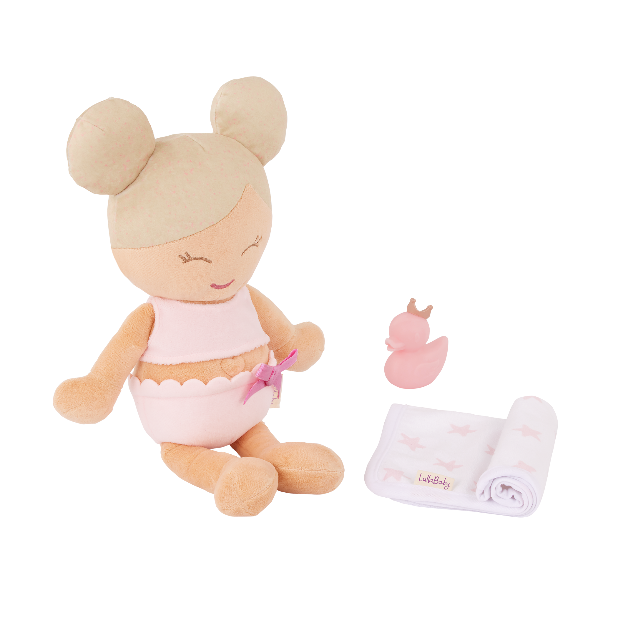 PRE-ORDER Plush Girl Bath Doll & Accessory